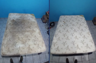 Colchão após a higienização